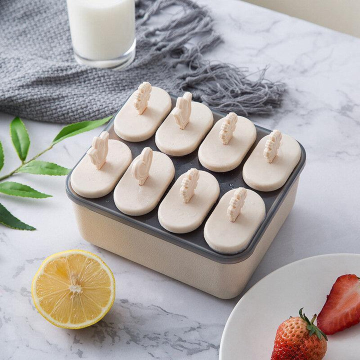 Convenient Creative Home Made Healthy Ice Cream Frozen Mould Box Simple Flowers Pattern Lattice Lolly Boxes - Trendha