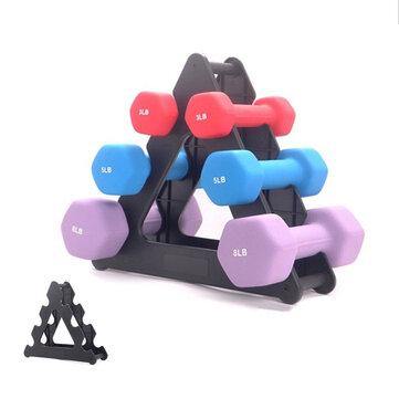 3-Tier Dumbbell Storage Rack Stand Multilevel Hand Weight Tower Stand For Gym Organization Body Building Storage Supplies - Trendha