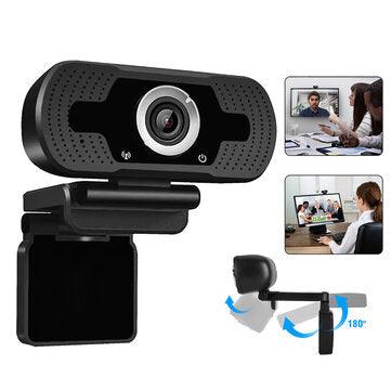 U4-N HD 1080P 110° Wide Angle Auto focus USB Webcam Conference Live Computer Camera Built-in Noise Reduction Microphone for PC Laptop - Trendha