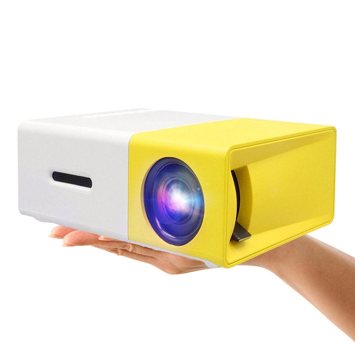 YG-300 LCD LED Mini Projector 400-600 Lumens 320x240 800:1 Support 1080P Portable Office Home Cinema Beamer - Trendha