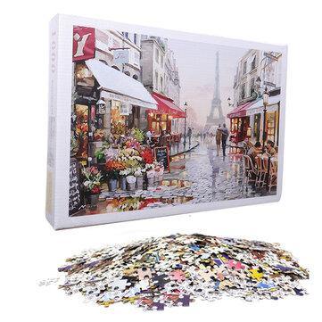 1000 Pieces Jigsaw Puzzle Toy DIY Assembly Paper Puzzle Beautiful Building Landscape Educational Toy - Trendha
