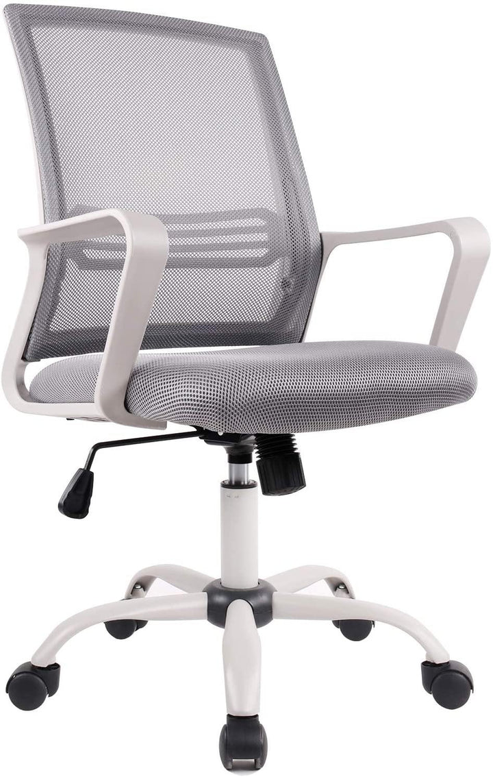Office Chair Mid Back Mesh Office Computer Swivel Desk Task Chair Ergonomic Executive Chair with Armrests - Trendha