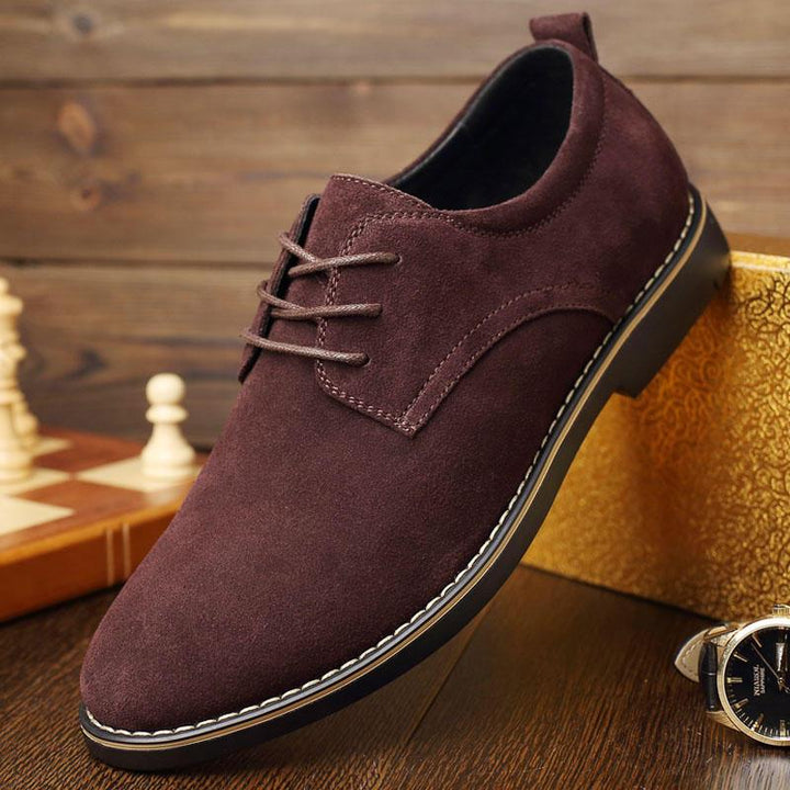 Pointed Toe Casual Soft Suede Business Office Oxfords - Trendha