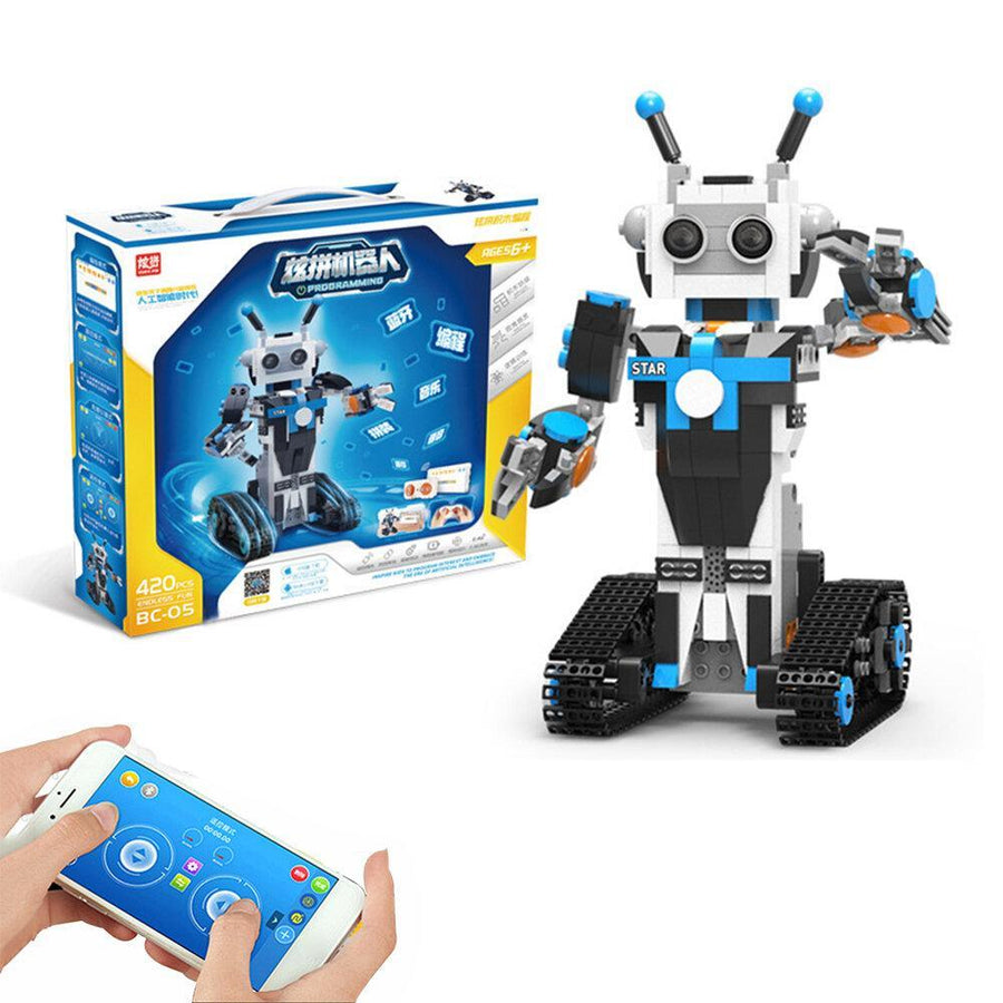 420/448Pcs DIY Building Block Technology Intelligent Programmable Robot Toy APP/Remote Control Children Robot Toy STEM Learning Kit Kids Gifts - Trendha