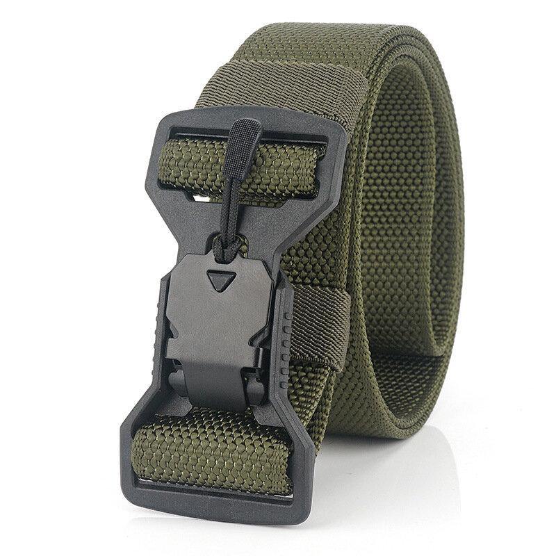 125cm Men's Casual Nylon Tactical Belt Plastic Magnet Function Buckle Military Belts - Trendha