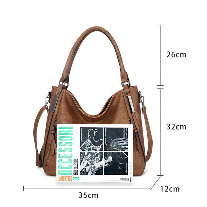 Pu Leather Fashionable Large-capacity Soft Diagonal Bag Daily Casual Women's Bags Handbag Shoulder Bag - Trendha