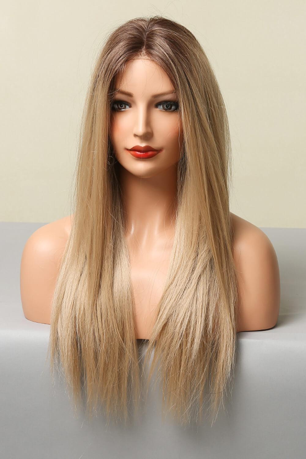 13*2‘’ Lace Front Wigs Synthetic Long Straight 26'' 150% Density - Trendha