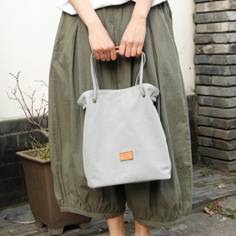 Large-capacity Canvas Portable Lattice Bag - Trendha