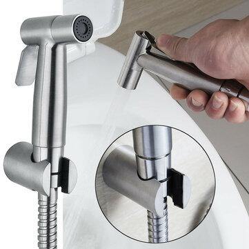 3pcs Set Brushed Stainless Toilet Handheld Bidet Douche Shower Spraying Shattaf Kit - Trendha