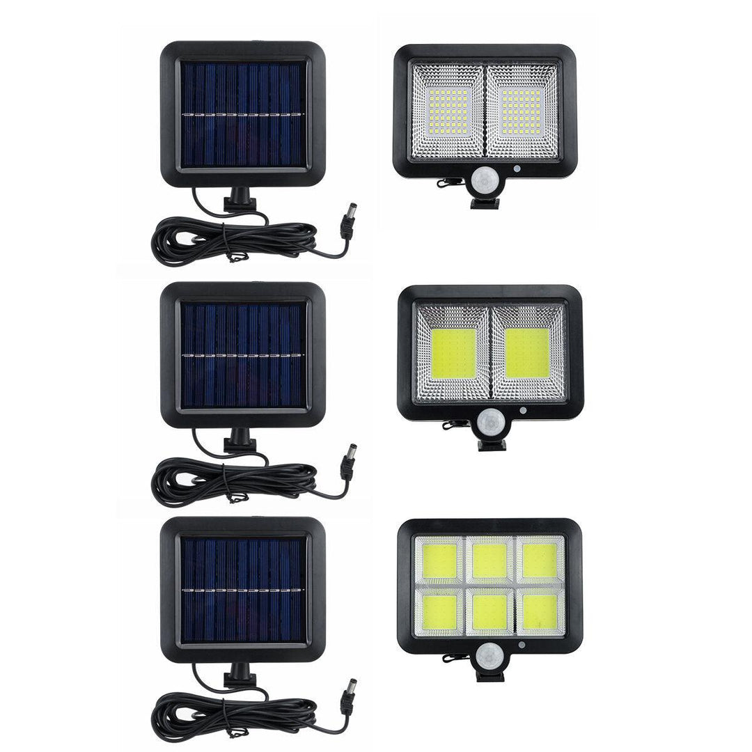 Solar Power COB 98/108/120LED Wall Light PIR Motion Sensor Outdoor Garden Lamp - Trendha