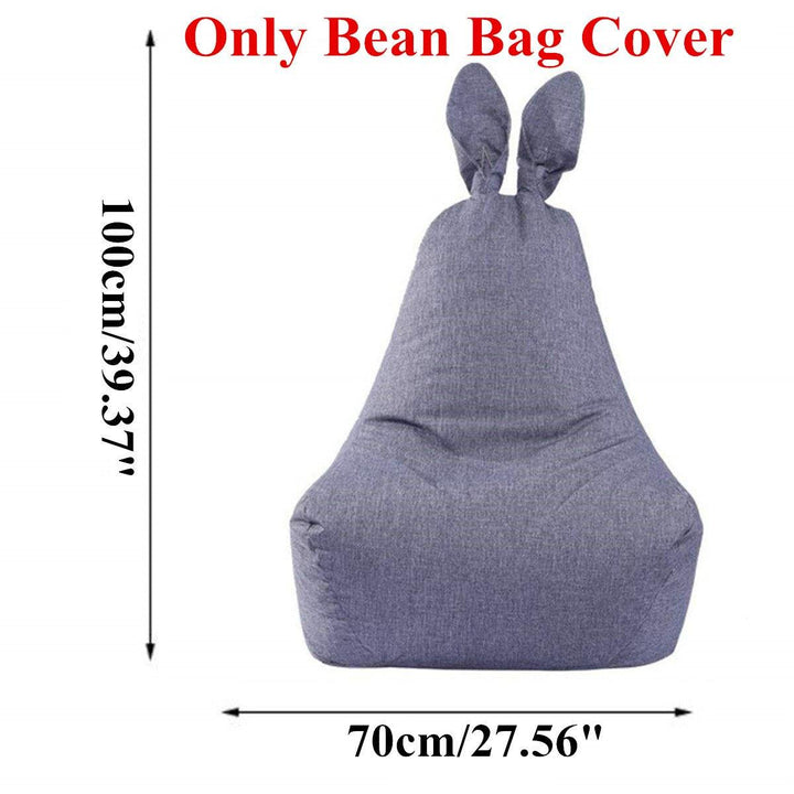 Rabbit Shape Bean Bag Chair Seat Sofa Cover For Adults Kids Without Filling Home Room - Trendha