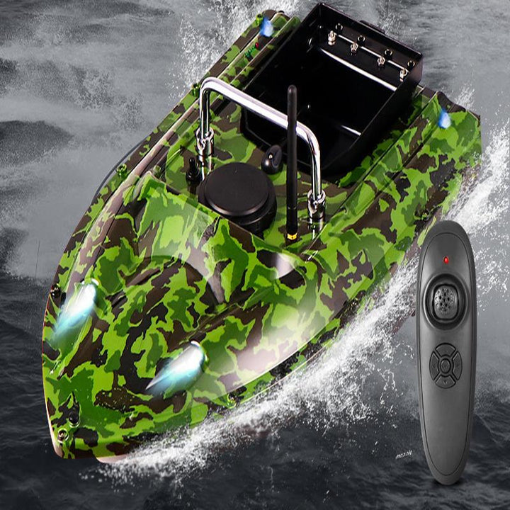 ZANLURE 500 Meters Carp Fishing Feeder Intelligent Remote Control Fishing Bait Boat RC Outdoor Boat Fish Finder-Carbon/Camouflage - Trendha