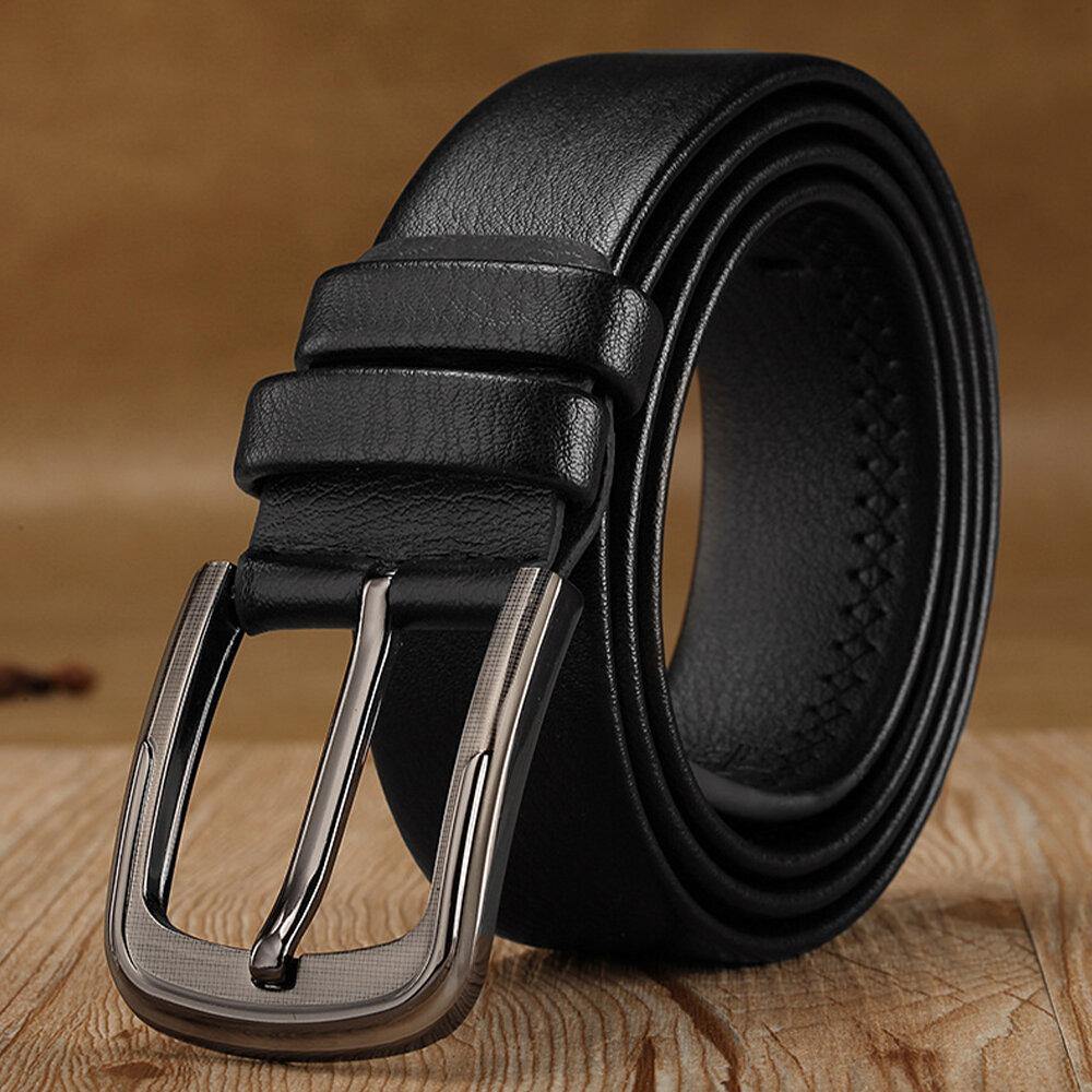 Men PU Leather Wear-resistant 120CM Pin Buckle Retro Wild Casual Jeans Suits Belt - Trendha