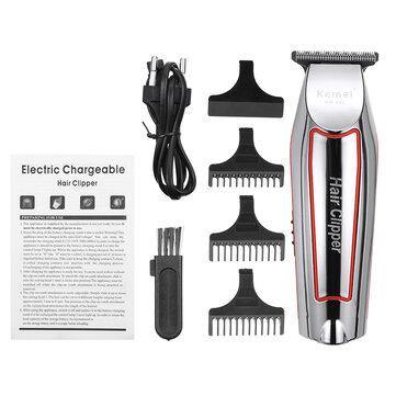 Professional Electric Hair Trimmer Cordless Rechargeable Clipper Shaver + 4 Guide Combs - Trendha