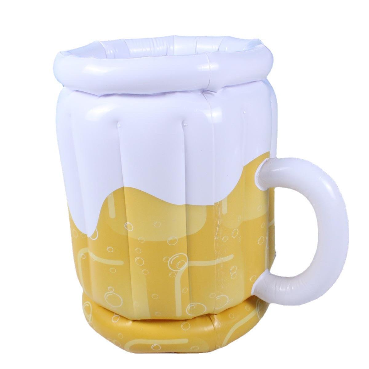 Large Inflatable Beer Mug Cooler Pool Float Drink Cooler For Adults Parties 2 In1 Drink Floatie And Party Supplies Great Toy For Beach Pool And Jacuzzi - Trendha