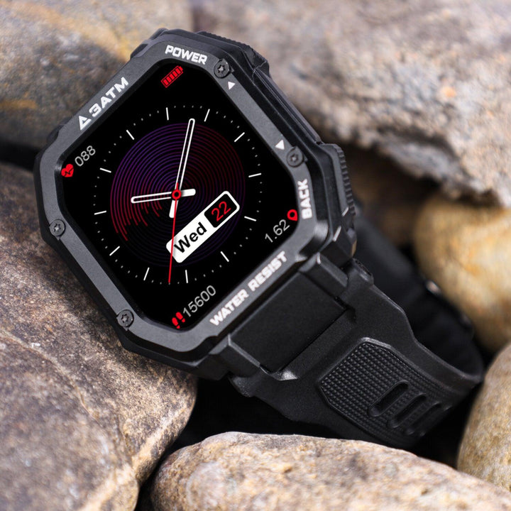 [50 Days Standby]Kospet Rock 1.69 Inch Large Screen Heart Rate Blood Pressure SpO2 Monitor 20 Sport Modes bluetooth 5.0 Three-proof Outdoor Smart Watch - Trendha