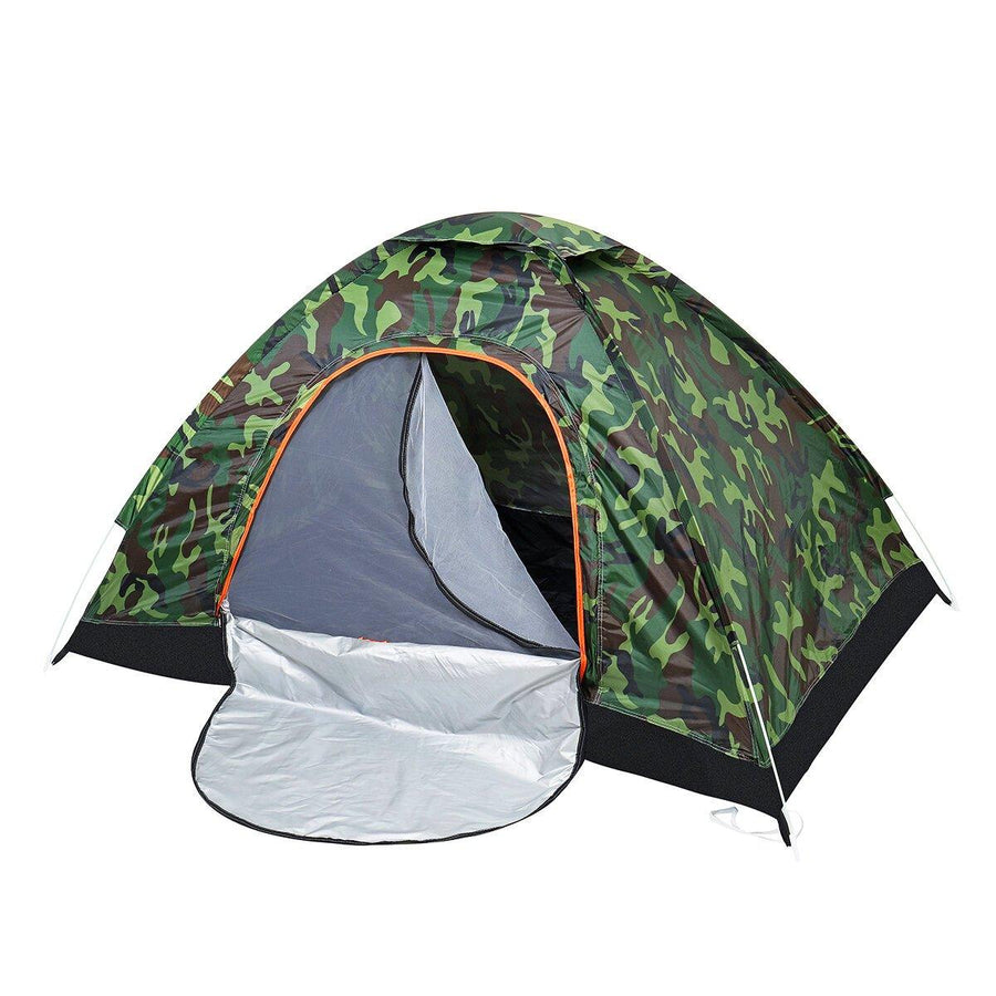2-Person Instant Automatic Pop Up Camouflage Camping Tent Sun Shelter Portable Backpack With Louver Lightweight PU Polyester Waterproof Fabric Tent For Outdoor Travel Hiking - Trendha
