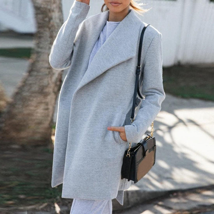 New Solid Color All-match Trench Coat - Trendha