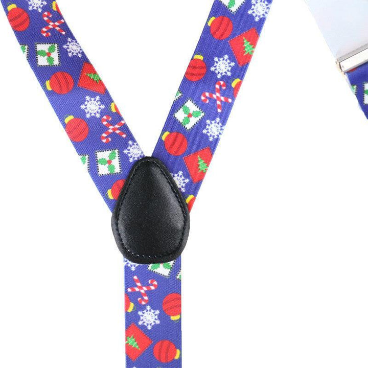 Christmas Old Man Strap Clip 3.5cm Wide Suspender Belt - Trendha