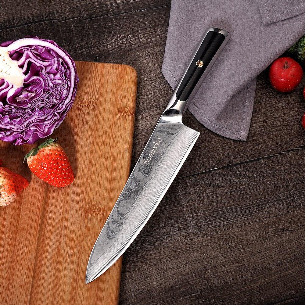Damascus Steel Chef Knife - Trendha