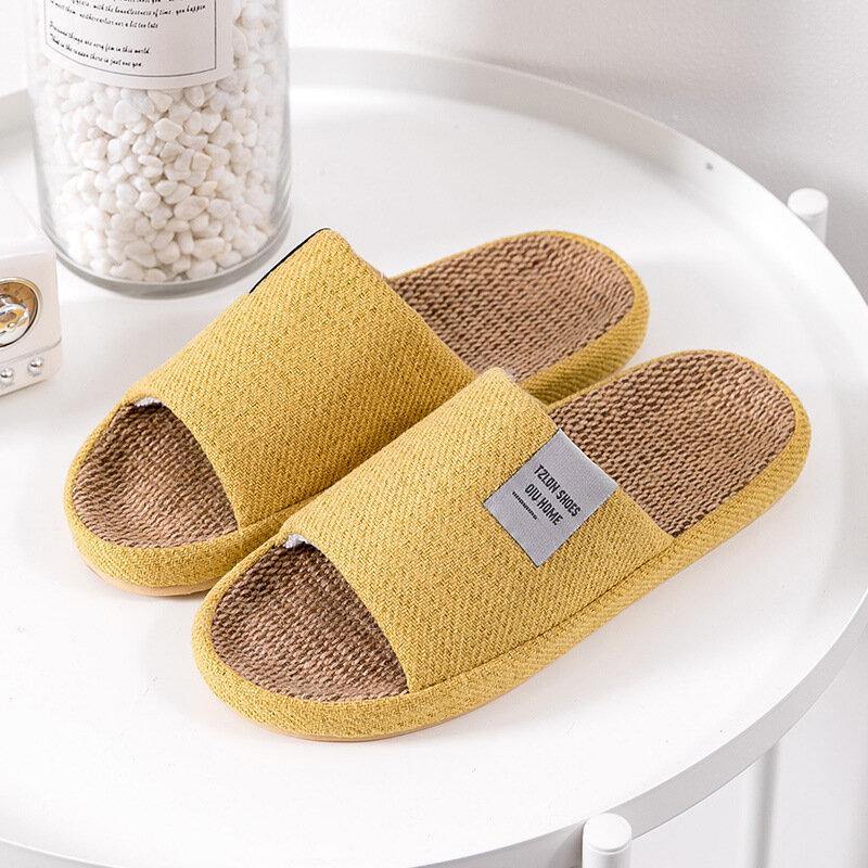 Women Comfy Open Toe Solid Color Home Slippers - Trendha