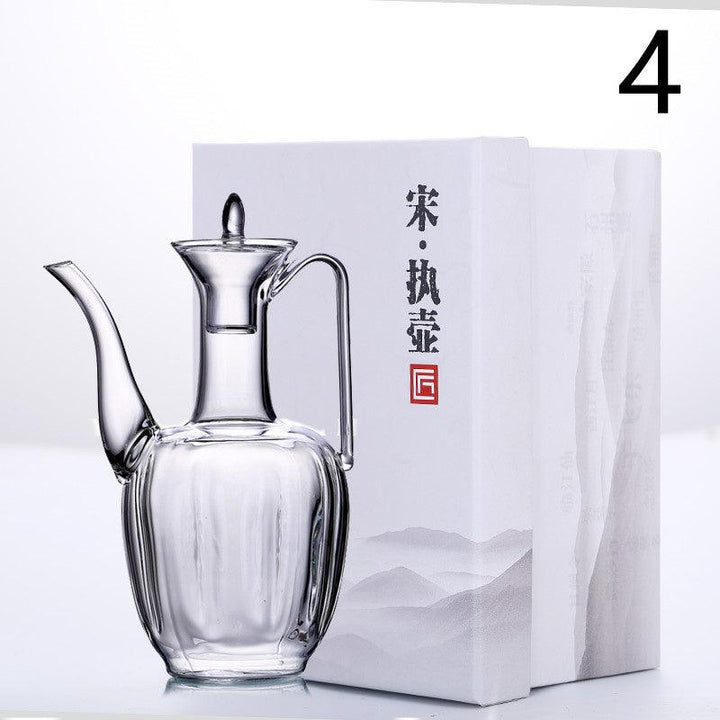 Handmade High Temperature Resistant Imperial Concubine Warm Wine Glass Jug Set - Trendha