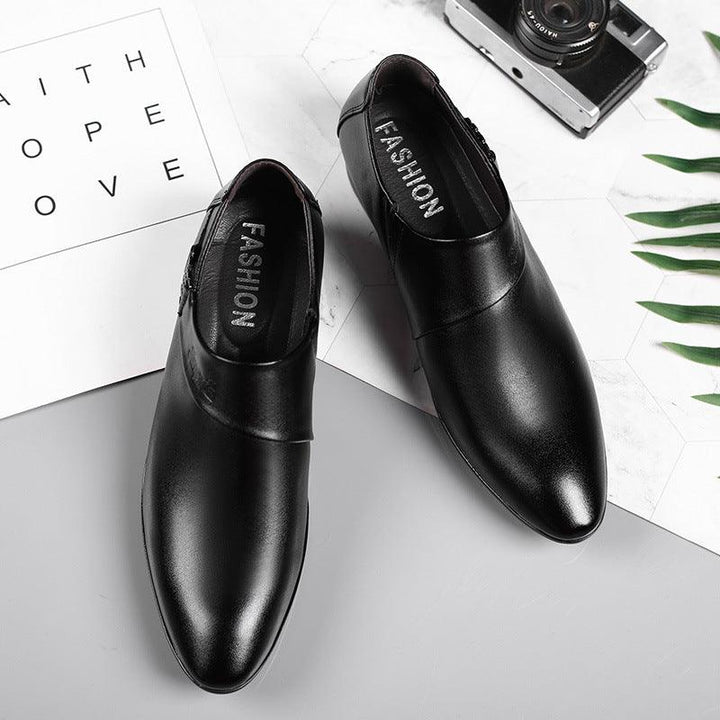 Men's Leather Business Shoes - All-Match Casual Formal Wear for Fashionable Professionals - Trendha