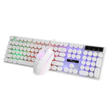 104 Keys Colorful Backlight USB Wired Gaming Keyboard and Gaming Mouse Combo for PC Laptop - Trendha