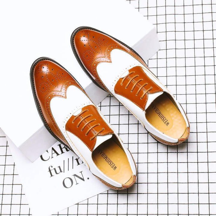 British Carved Men's Business Dress Shoes - Trendha