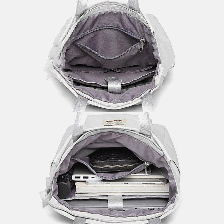 Women Waterproof Multi-carry Student School Bag Laptop Bag Backpack - Trendha
