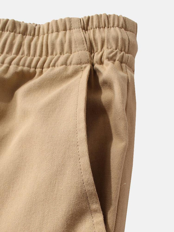 Mens Casual 100% Cotton Pockets Cargo Shorts - Trendha