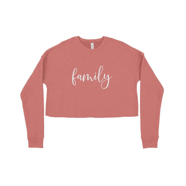Family Women's Cropped Fleece Sweatshirt - Trendha