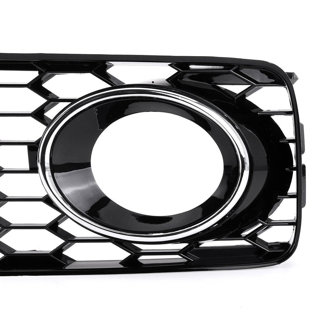 Front Fog Light Lamp Cover Grille Grill Honeycomb Hex Chrome Silver For Audi A5 S-Line S5 B8 RS5 2008-2012 - Trendha