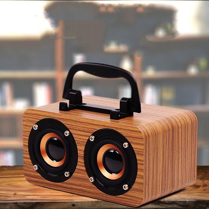 Wooden Wireless Bluetooth Speaker Portable Outdoor - Trendha