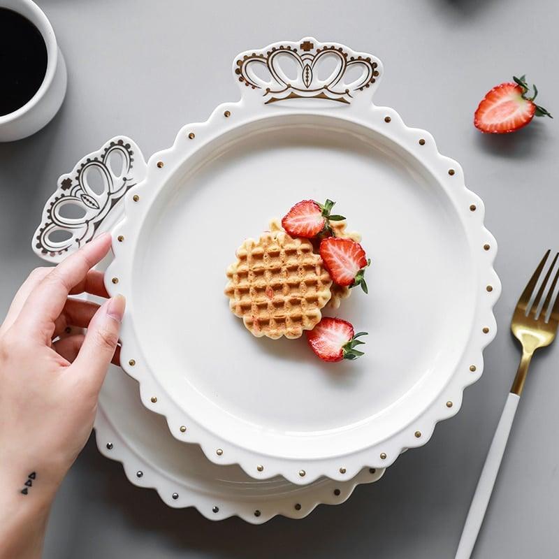 Diamond Ring Shaped Porcelain Dinnerware Set - Trendha