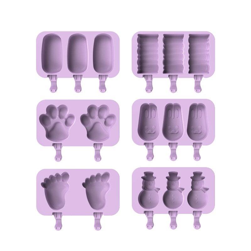 DIY Homemade Purple Silicone Popsicle Mold