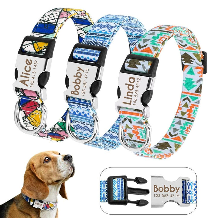 Dog's Boho Print Collar - Trendha