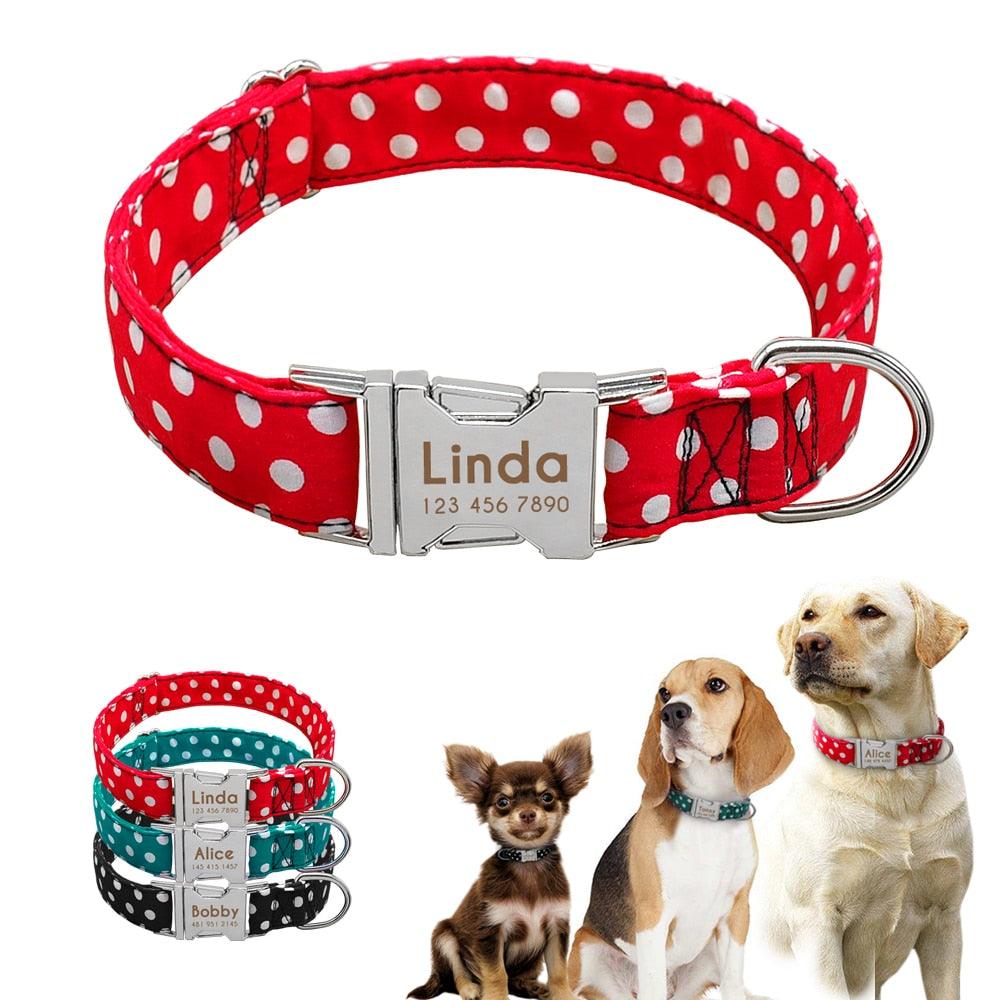 Dog's Polka Dot Collar - Trendha