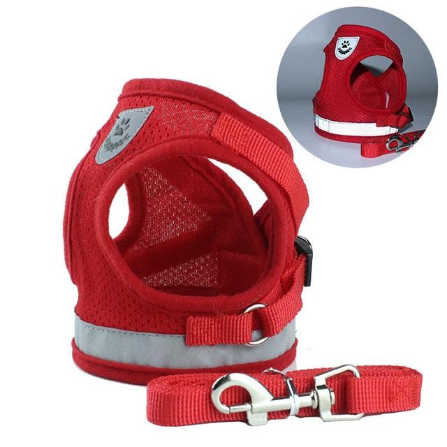 Dog's Reflective Harness with Leash - Trendha