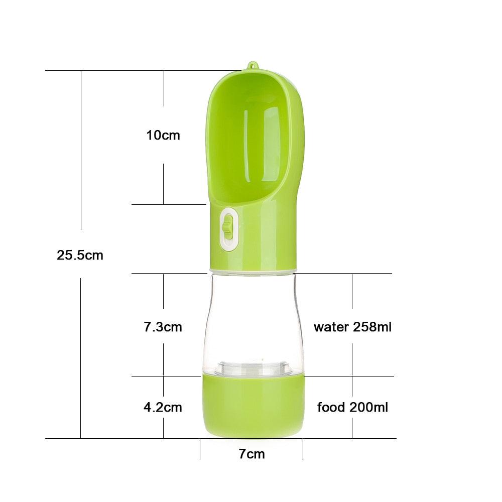 Dog's Travel Water Bottle with Spoon - Trendha