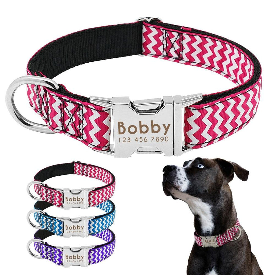 Dog's Zig Zag Pattern Collar - Trendha