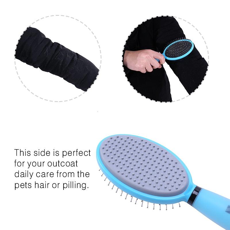 Double Sided Massage Grooming Brush for Pets - Trendha