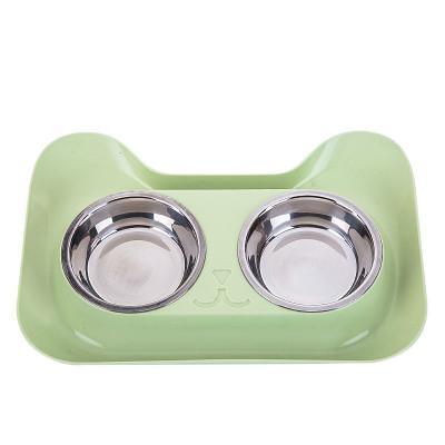 Durable Double Stainless Steel Bowl - Trendha