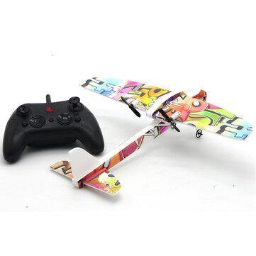 DIY 350mm Wingspan 2.4GHz 2CH MPP Carbon Fiber Slow Fly Glider Park Flyer Indoor Electric Mini RC Airplane RTF - Trendha
