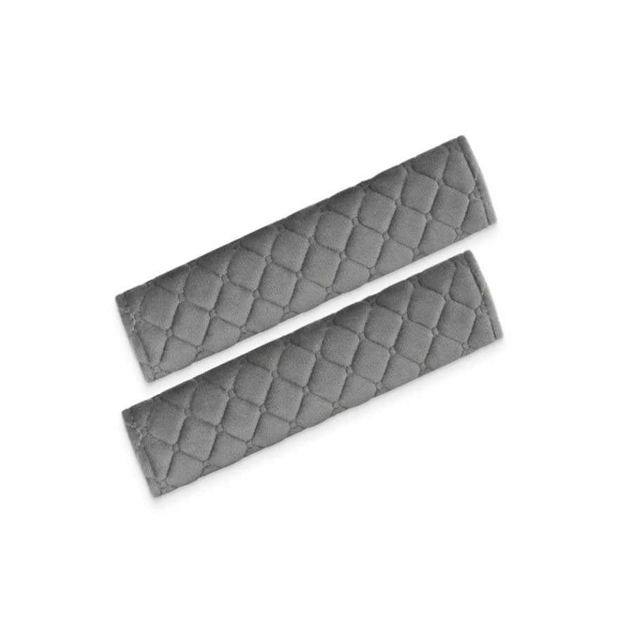Gray Soft Patterned Seat Belt Strap Covers - Trendha