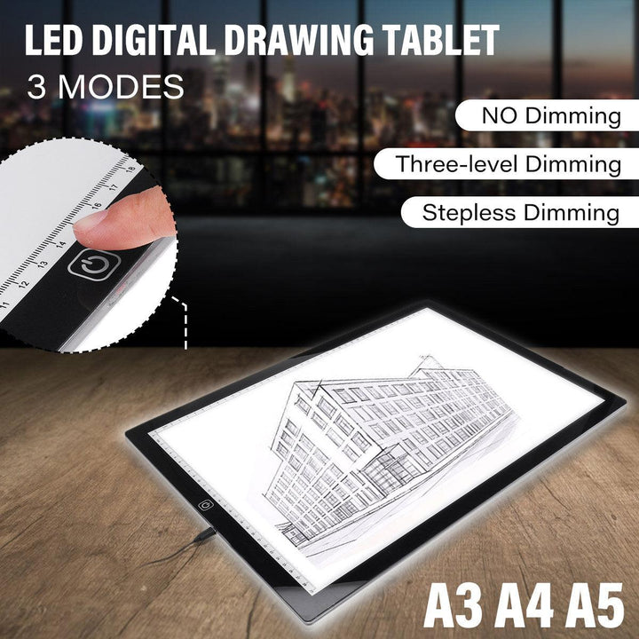 LED Tracing Light Box Board Art Tattoo A3 Drawing Pad Table Stencil Display - Trendha