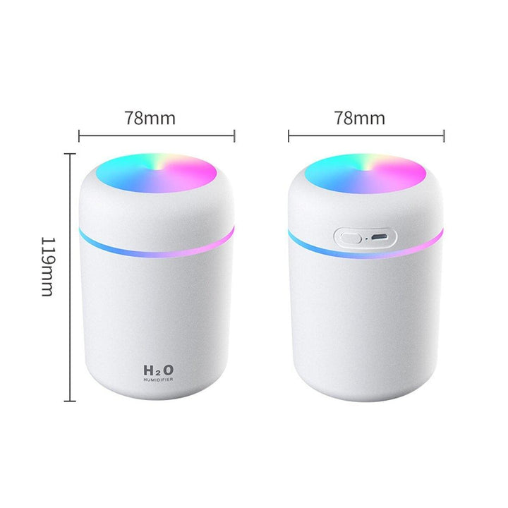 300ML Ultrasonic Electric Air Humidifier Aroma Diffuser LED Night Light for Car Bedroom Office Home - Trendha