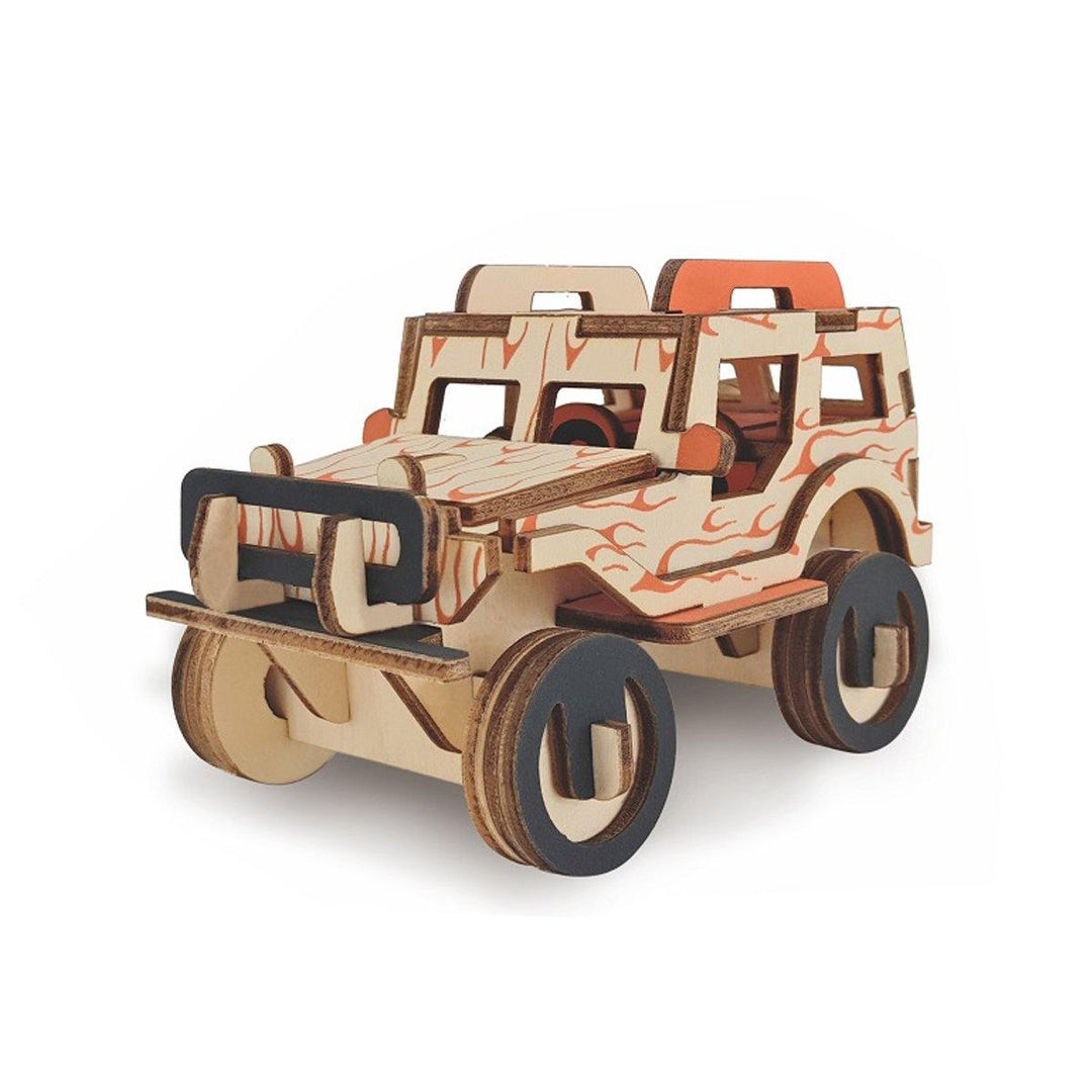 3D Woodcraft Assembly Car Series Kit Jigsaw Puzzle Decoration Toy Model for Kids Gift - Trendha