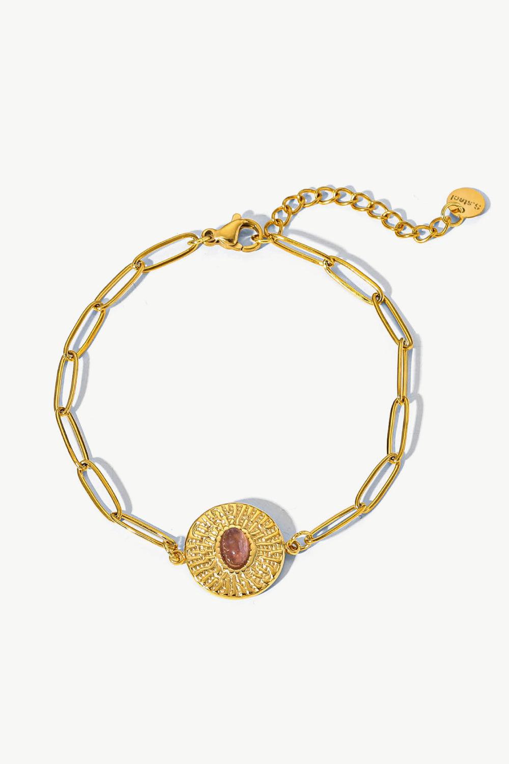 18K Gold Plated Paperclip Chain Bracelet - Trendha