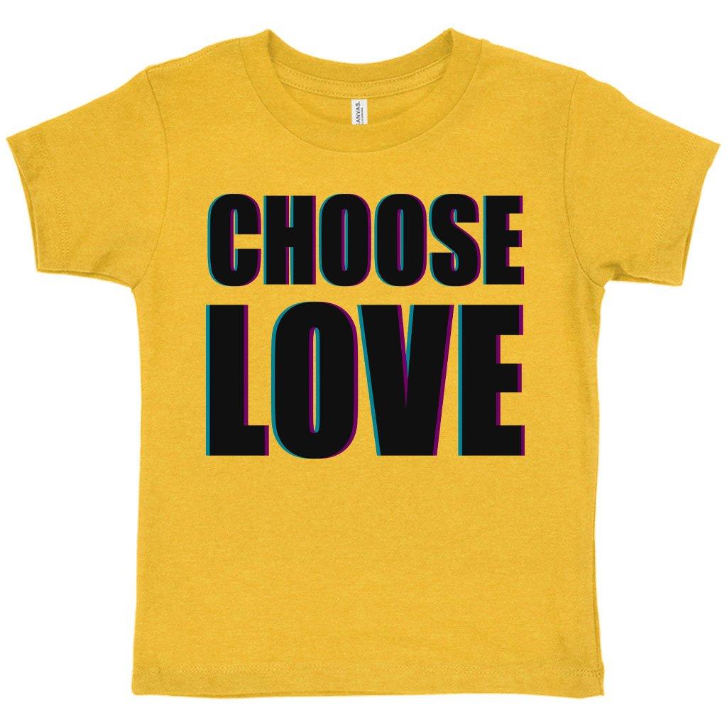 Toddler Choose Love T-Shirt - Love Graphic T-Shirt - Trendha